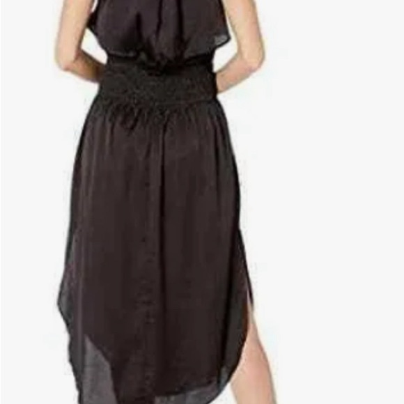 BISHOP & YOUNG ALESSANDRA SMOCK DRESS Black sleeveless side splits. SZ: Small - Picture 2 of 4